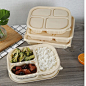 Disposable Fast Food Biodegradable Cornstarch Cheap Takeaway Bento Lunch Box pictures & photos