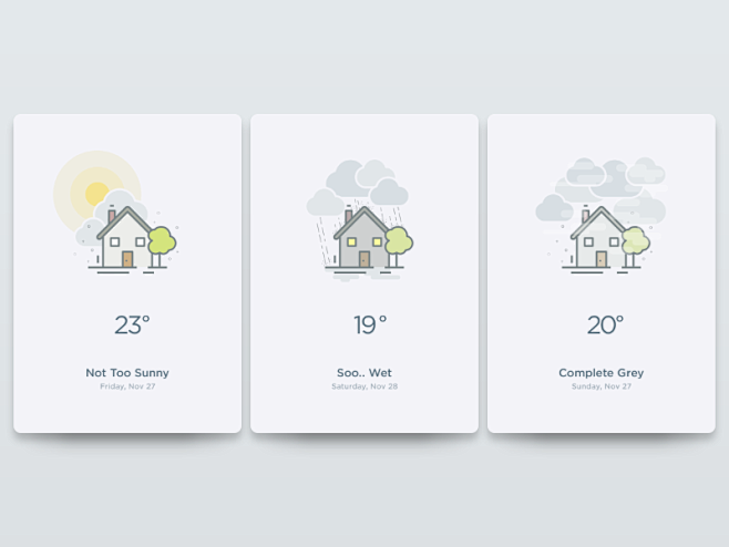 Weather UI by Anton ...