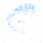 蓝色星光光效星星点点装饰元素