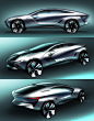 Toyota Cross Cruiser Concept - Design Sketch Render by Ken Nagasaka