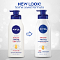 Amazon.com: NIVEA 妮维雅强效修复身体乳,适用于干性皮肤,72 小时保湿乳液,含深层滋养精华和维生素 B5,16.9 液体盎司泵瓶 : 美容和个人护理