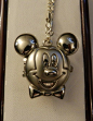 Mickey Mouse Watch Silver Pendant V1