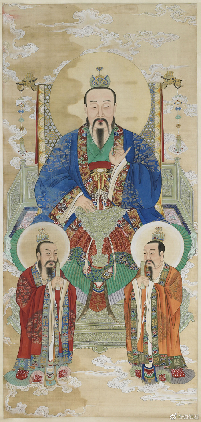 元始天尊像，法国巴黎集美博物馆藏