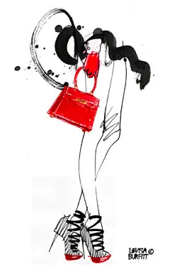 【时尚服装手绘插画设计图集下载】人物绘画插画服装设计作品参考