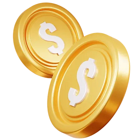 Dollar Coins 3D Icon图片_配件图片素材-花瓣网