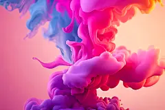 Ink Drop Fluid Motion in Water Backgrounds 10款时尚缤纷彩虹抽象艺术流体烟雾水墨3D海报背景高清图片素材 - UIGUI