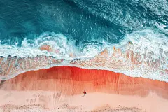 仲夏海滩创意摄影图片