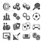 玩具和游戏图标——食物对象Toys And Games Icons - Food Objects球,黑色,孩子,收集、计算机、控制器、骰子,娃娃,娱乐,足球,娱乐,游戏,图标,图标,说明,孤立,操纵杆,孩子,孩子,象形图,游戏,拼图,集,符号,剪影,象征,顶部,玩具,矢量,视频 ball, black, child, collection, computer, controller, dice, doll, entertainment, football, fun, game, icon, icons, 