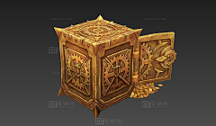 蛮蜗网采集到19-宝藏模型合集----/宝箱金箱银箱钱金子银子金币银币