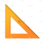 扁平-维修工具家居贴纸-SVG-三角尺