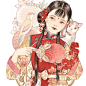 Red Box--Vikki's Fantasy Watercolor / Vikki Zhang ​​​​