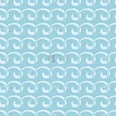 浅蓝色几何装饰。无缝模式