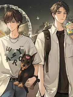 《放学等我》陈景深＆喻繁 冰冻文作品 耽美小说同人插画 耽美BL 纯爱动漫美少年-花瓣网