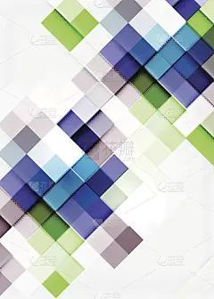 方形马赛克图案设计。普遍的现代构成