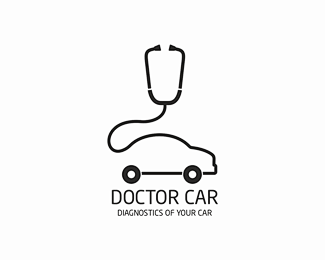 车博士logo设计 汽车 医生 博士 听...