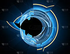 彩色抽象分形插画