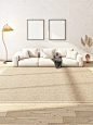 纯色客厅地毯卧室现代简约沙发茶几床边毯侘寂风北欧日式素色地垫-tmall.com天猫
