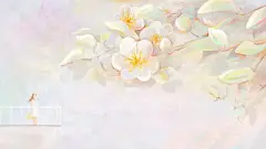 森系野外仙境风景插画设计