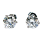 J BIRNBACH - Classic Round Diamond Ear Studs - 2 carats