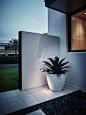 Modern Beach House Landscaping : A modern beach house with plunge pool and a contemporary garden design to complement. Modern planting was used in the landscape design with concrete formed built in bench seats.意向图 景观前线 访问www.inla.cn下载高清

