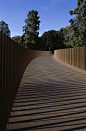 Sackler Crossing Bridge Richmond Upon Thames United Kingdom Architect John Pawson Sackler Crossing Bridge Vertical View On Bridge