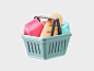 Expenses. 3D icon set. 3d 3dmodeling app atm c4d cash chart coronarender expenses finance groceries icon iconset illustration trend