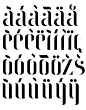 Orchid | Font : Influenced by Gothic Script fonts and the motion of nature, Orchid is designed as a typeface exercise that works for headlines and tittles, it is a font which beauty remains in the frail details of the letters.Its combined script character