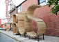 waiting for the baltimore bus inside a giant typographic sculpture