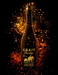 Beer Bubbles : Krait Prestige carbonation sets itself apart from other beers. We wanted to create a unique visual that showcases it’s light airy feel. We combined multiple images photographed by Troy Evans to create this portrait of the champagne lager.