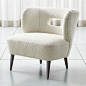 Mimi Vegan Lambskin Chair
