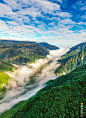 碧水丹山-武夷山国家公园，来自海洋的水汽，围聚在武夷山峡谷内。