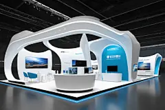 电子博览会现代科技展厅摄影图