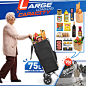 wilbest® Shopping Trolley, Foldable, up to 50 kg, Waterproof 75 L, Shopping Bag, Shopping Trolley with Spray Plate, Hand Trolley for Shopping or Transporting Goods, 2 Silent Wheels : Amazon.de: Home & Kitchen