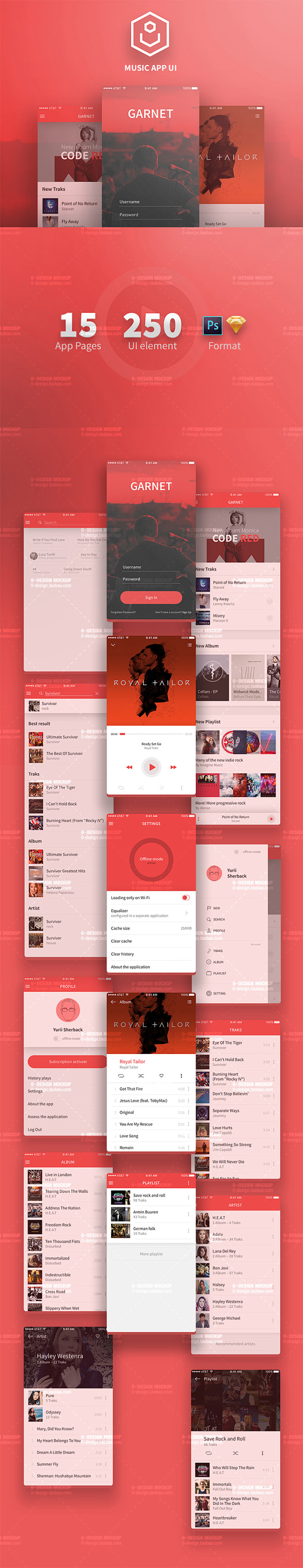 Garnet (Music App Ui...