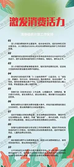 激发消费者活力的工作安排 【酷图网】消费者权益日,消费者权益,保护法,315主题,消费者,保障权益,诚信315,消费权益日,315宣传栏,公平守正,安心消费,国际消费者,权益日展板,消费者维权年,2024年,315宣传活动,权益保护法,315知识,海报,2024,315消费者,权益日,提振消费信心,消费者维权,维权打假,国际权益日