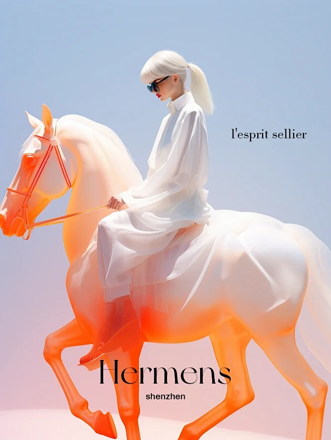 AI时尚摄影- Hermès2023秋季...