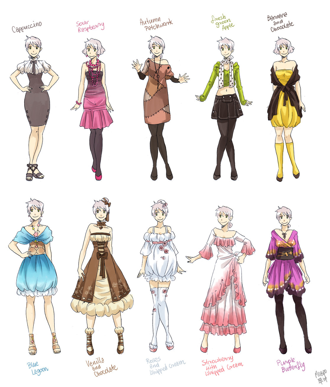 Various female clothes 9 by meago on DeviantArt