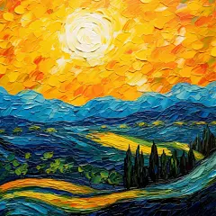 梵高油画