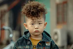 美发沙龙帅气阳光小男孩发型