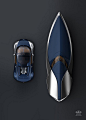 休息一下,海洋藍還有美美之物Bugatti with matching boat