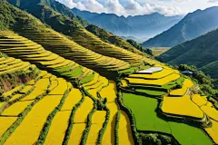 绿色植物中国农村乡村田园风情摄影图