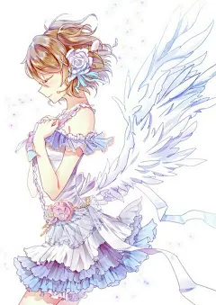 ◆◇未向画师授权，侵删◇◆ P站 pixiv 插画 唯美 动漫 二次元 手绘 板绘 少女 lovelive 翅膀 天使 id_51998049