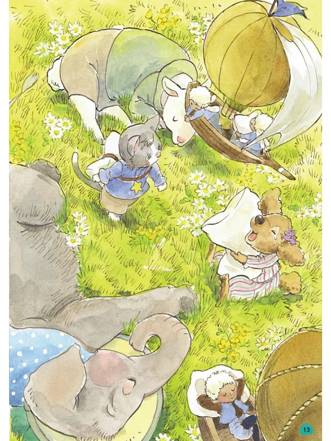绘本分享|《沉睡的王国》水彩插图