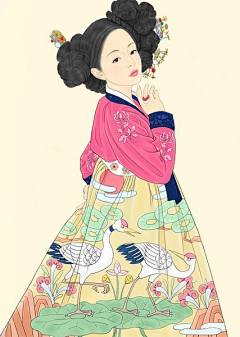 -flower-采集到日韩  插画