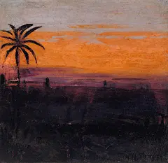 The Sky Simulated By Red Flamingoes, Study For Book Concealing Coloration In The Animal Kingdom (ca