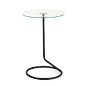 加拿大umbra 创意简易现代玻璃小圆桌 小茶几咖啡桌边几 圆形边桌-淘宝