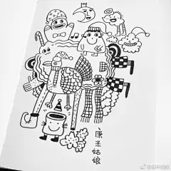 【康米姑娘】男孩女孩头像简笔画小练笔。#手帐简笔画##手帐##简笔画##康米手绘# ​​​​