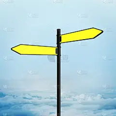 道路标志-空白路标-剪切路径