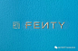 蕾哈娜同名时装奢侈品牌Fenty形象VI设计
