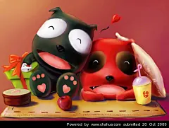 小雨么的插画画廊展厅